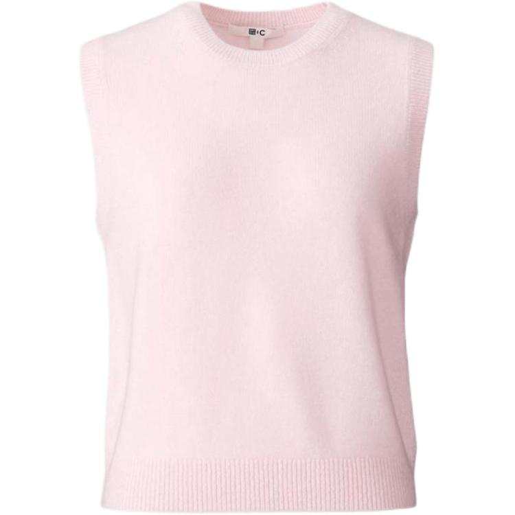 UNIQLO Tank Tops Women's Pink Crew Neck Other