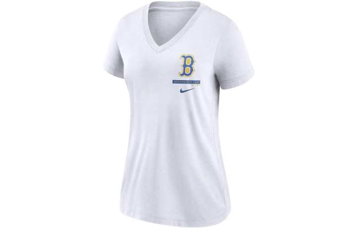 Nike Nike X MLB T Shirts Women's White V Neck Moderate Other