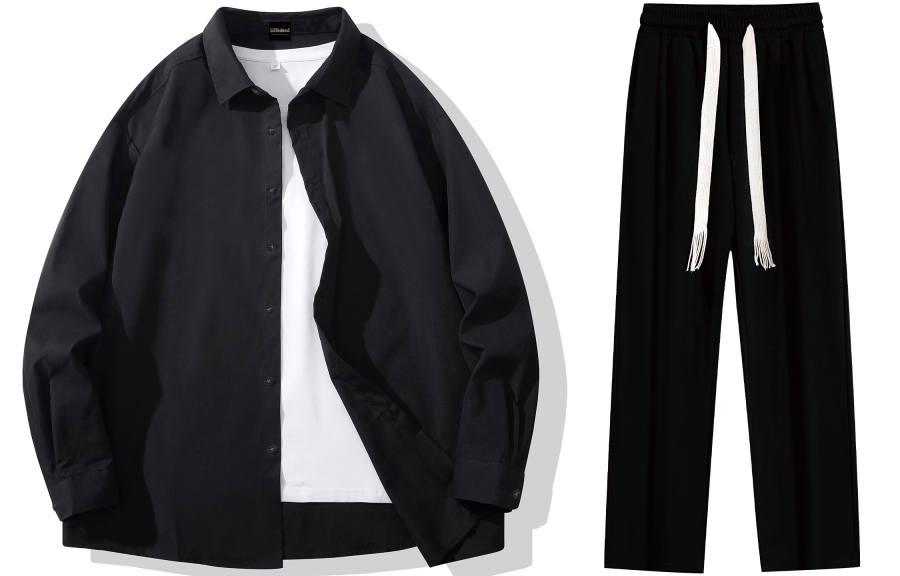 LA'T.WEEKEND LA'T.WEEKEND Shirt Matching Set, Fall Winter Unisex