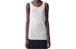 Ann Demeulemeester Mara Wrinkled Cropped Tank Top