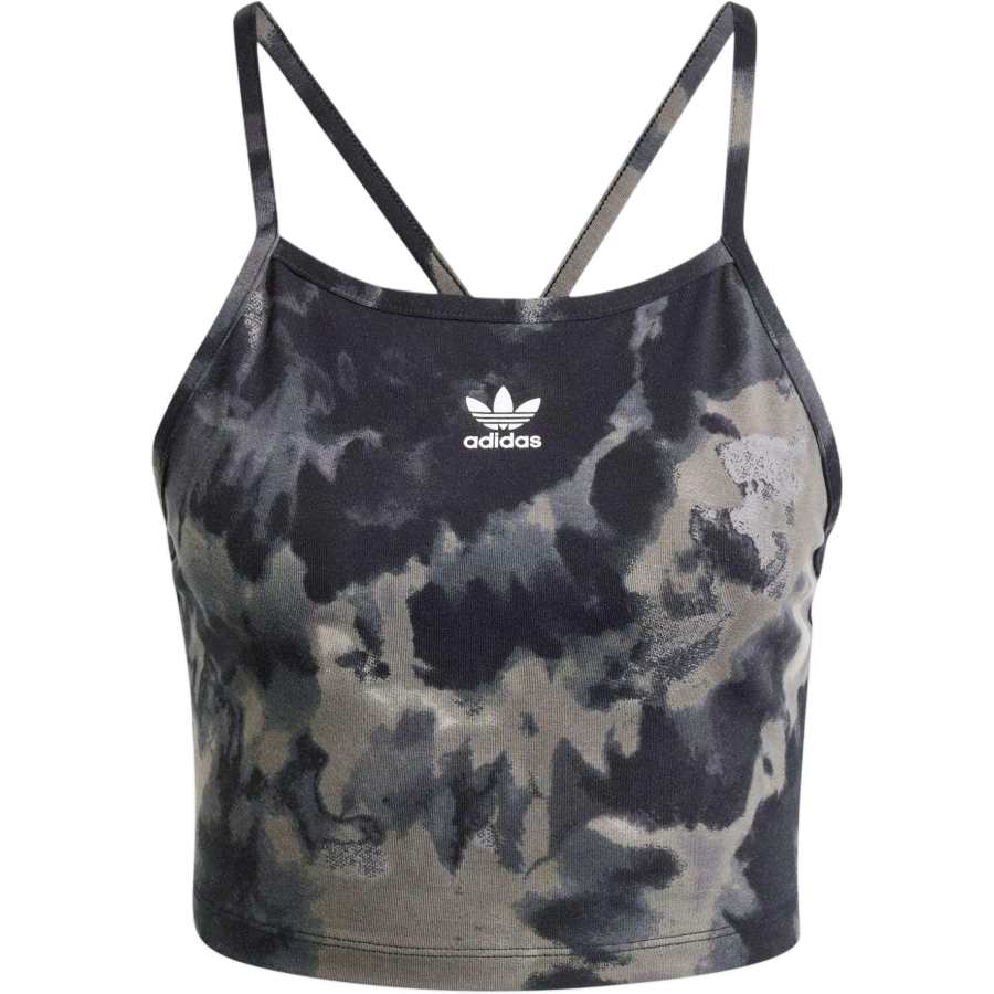 Adidas Adidas Trefoil-logo Tie-dye Crop Top