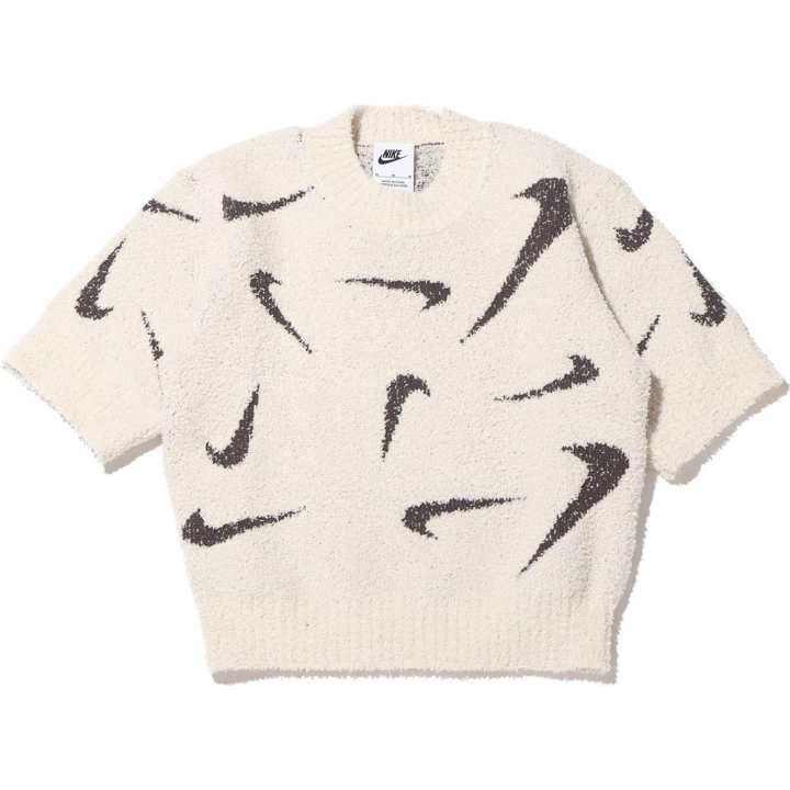 Nike Nike Phoenix Cosy Bouclé Slim Fit Cropped Casual Knit T-Shirt