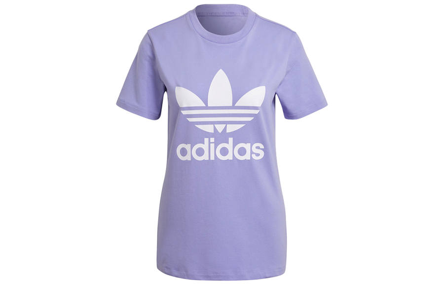 Adidas Originals Set in Sleeve T Shirt Women's Purple