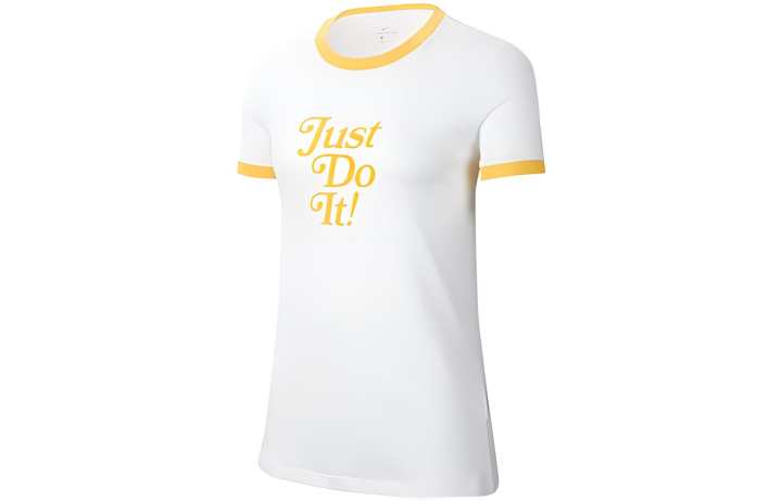 Nike Nike T Shirts Women's White Crew Neck Moderate Other