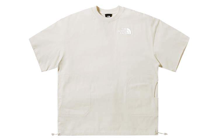 THE NORTH FACE Urban Exploration T Shirts Women's White Crew Neck Thickened Heavyweight