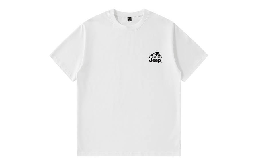 Jeep T Shirts Unisex Crew Neck Moderate Straight Fit