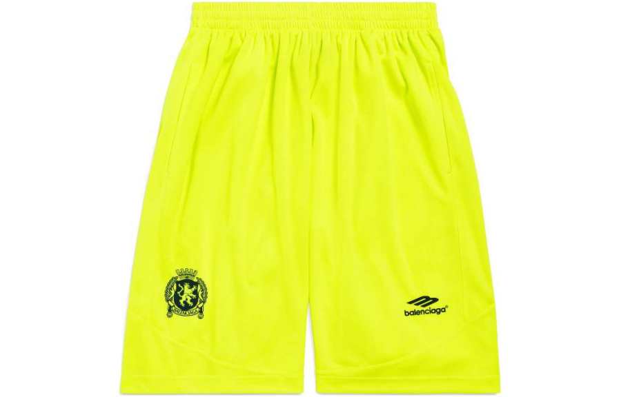 Balenciaga Sports Shorts Loose Fit Unisex Green