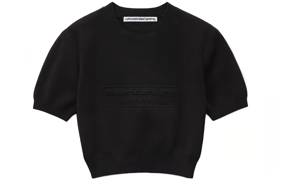 Alexander Wang Alexander Wang Logo Embossed Ribbed Jumper