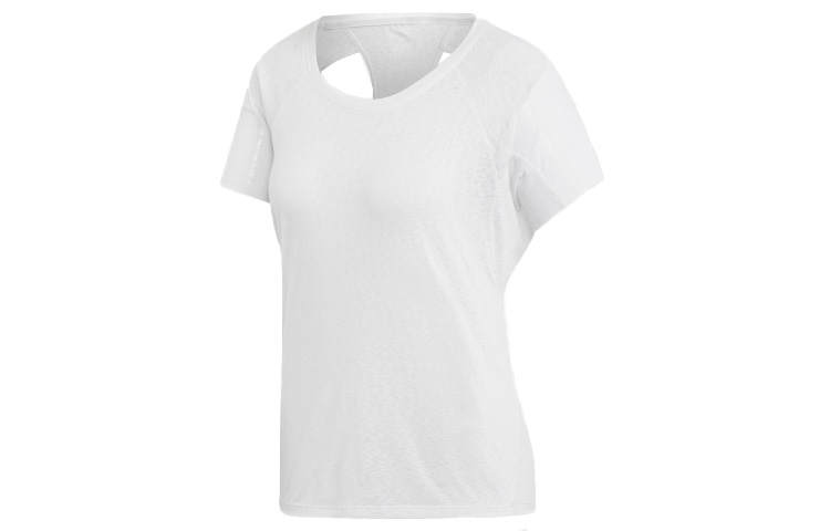 Adidas Adidas T Shirts Women's White Crew Neck Moderate Straight Fit