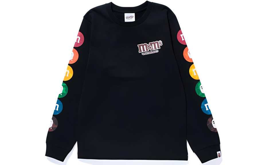 A BATHING APE Bape X M&M's Women'ss Long Sleeve Tee Black