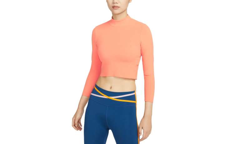 Nike Nike Dri Fit T Shirts Women's Psychedelic Orange/Multicolor Half Turtleneck Moderate Other