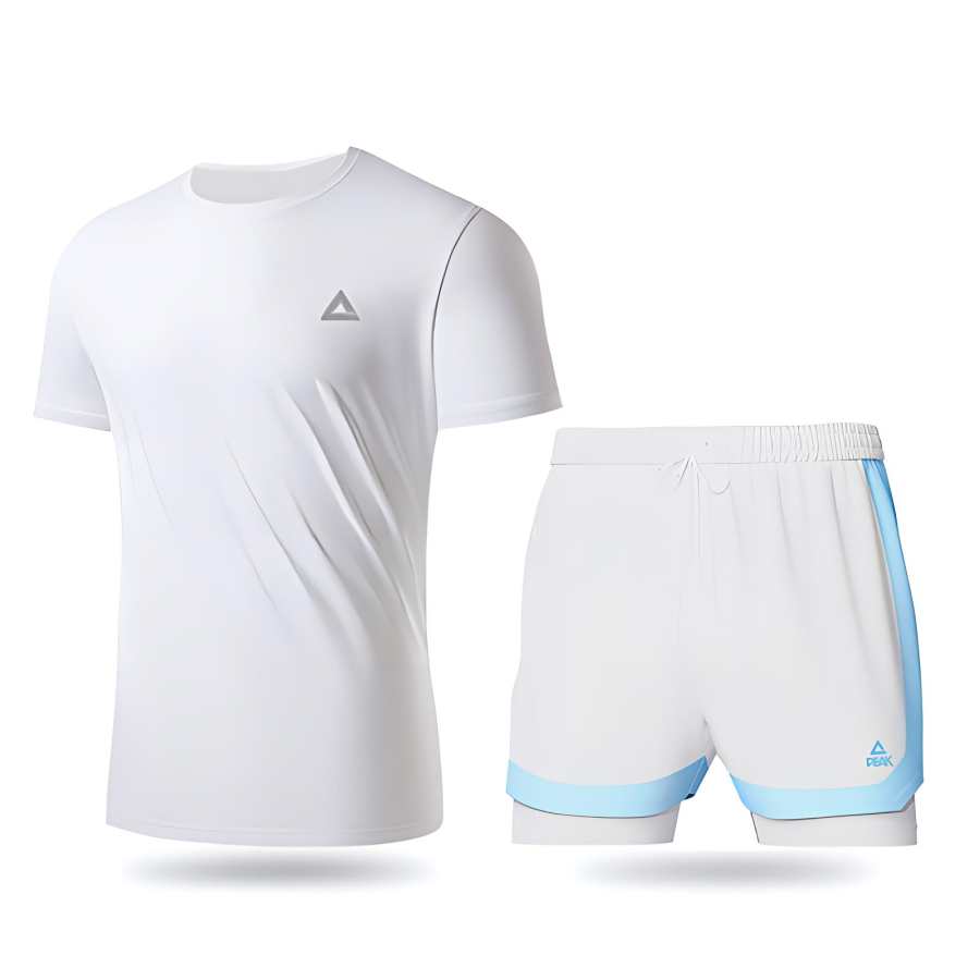 PEAK Leisure Swimwear Set Unisex White