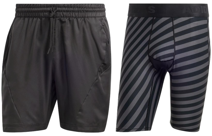 Adidas Adidas Sports Shorts Japan Version Men's 2 Pack Black