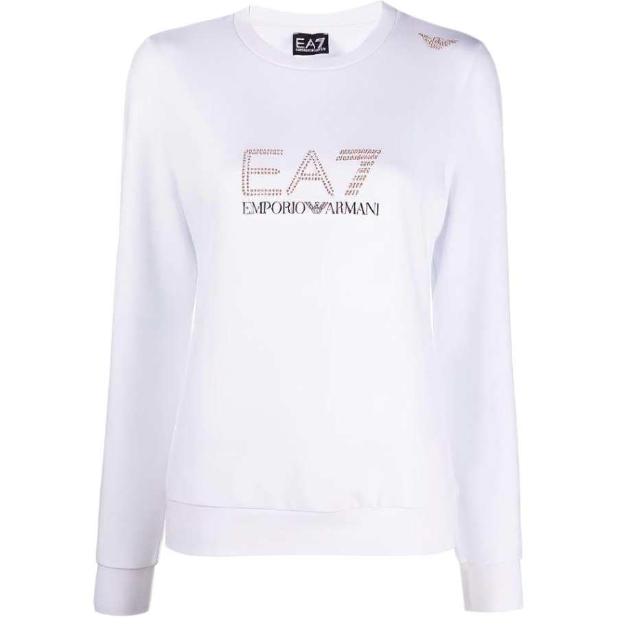 EMPORIO ARMANI 【Previous Season】stud-detail long-sleeved T-Shirt