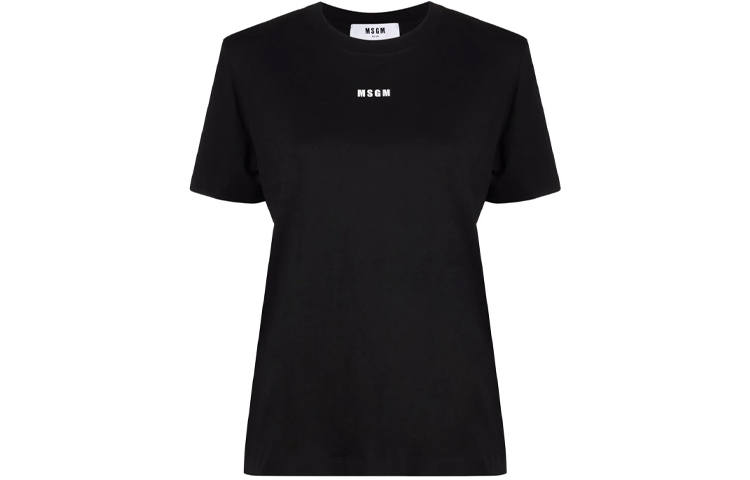 MSGM MSGM Logo Printed Crewneck T Shirt
