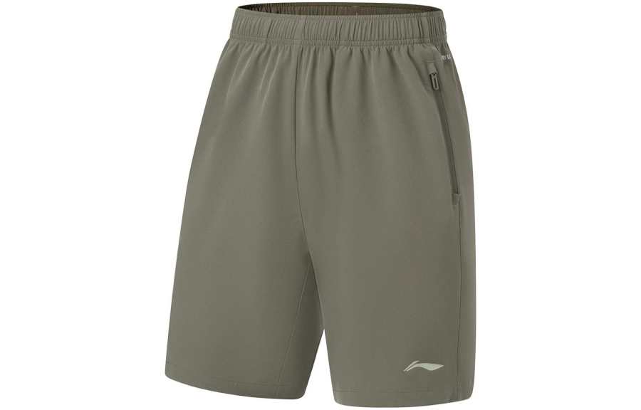 Li-Ning Li Ning Fitness Series Sports Shorts Men's Army Canvas Green