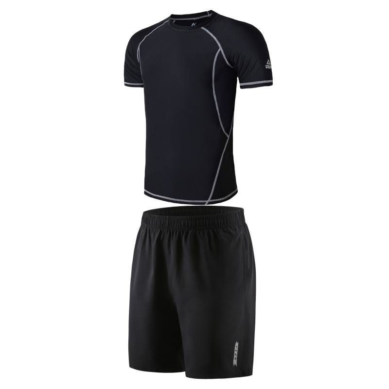 PEAK PEAK Running Clothing Sets Men's Black