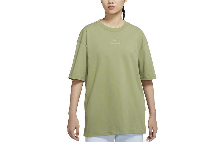 Jordan Jordan Drop Shoulder Sleeve T Shirt Women's Olive Green