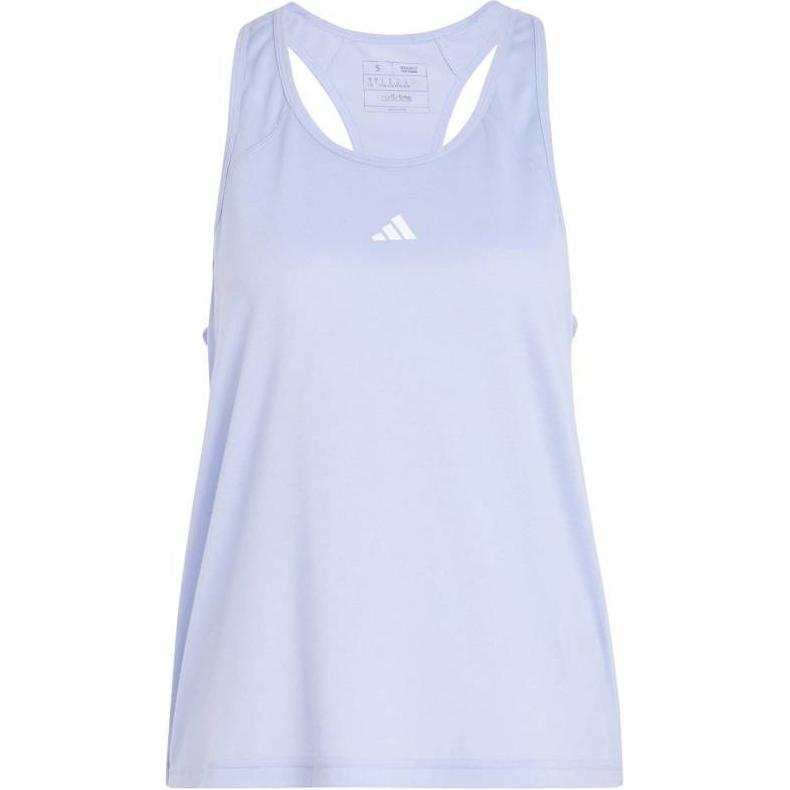 Adidas Adidas Women's Train Essentials Minimal Branding Racerback Tank Top Blue Spark