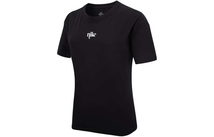 Nike Nike Sportswear T Shirts Women's Black Crew Neck Moderate Straight Fit