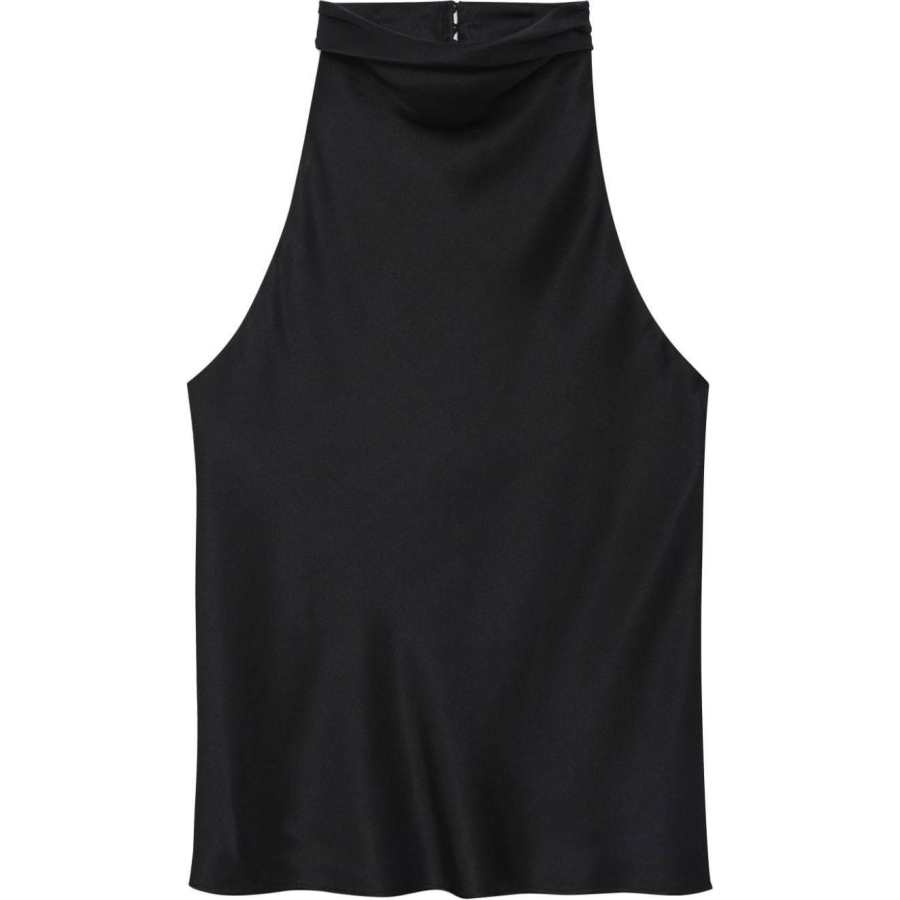 Anine Bing Eliana halterneck silk top