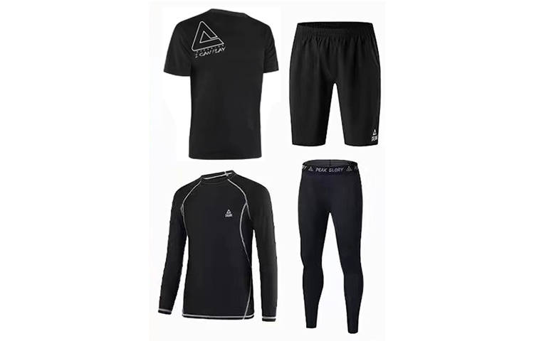 PEAK PEAK Running Clothing Sets Unisex Black