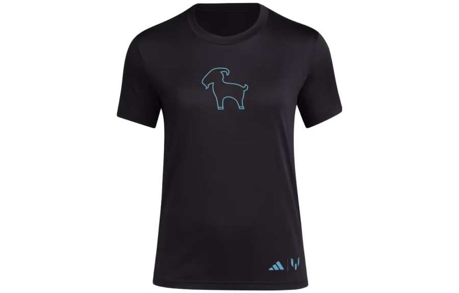 Adidas Adidas T Shirts Women's Black Crew Neck Moderate Straight Fit
