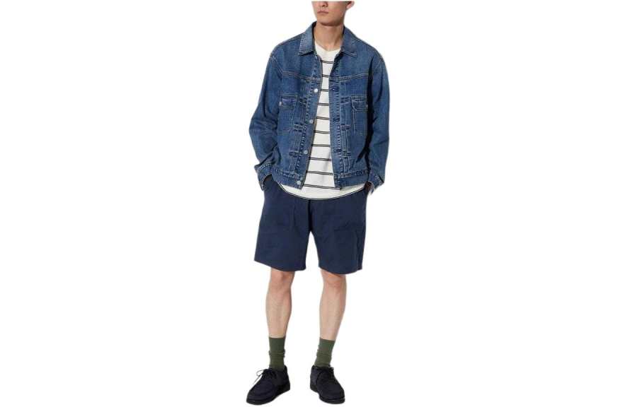 UNIQLO Casual Shorts Men's Dark Blue