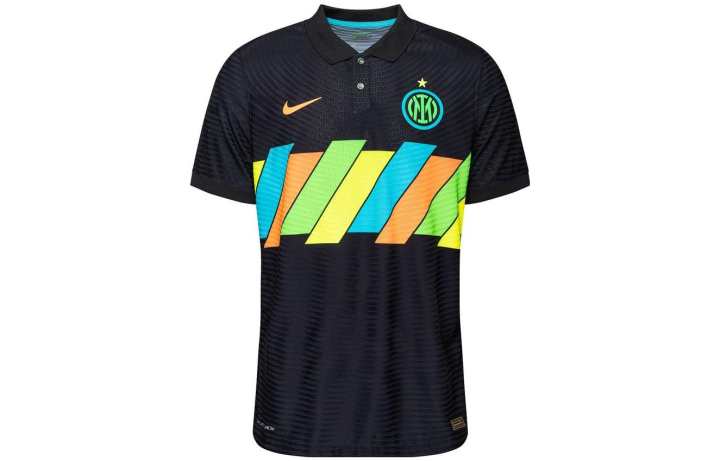 Nike Nike International Beige Blue Soccer Jersey Player Edition Men's Black