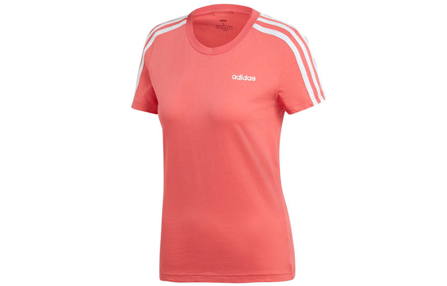 Adidas Adidas T Shirts Women's Pink Crew Neck Moderate Straight Fit