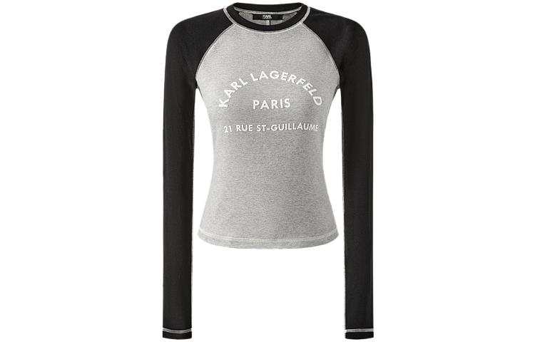 KARL LAGERFELD / Karl Lagerfeld Jeans Raglan Sleeve T Shirt Women's Gray