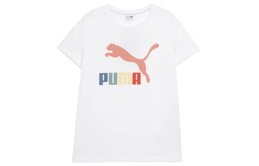 PUMA Set in Sleeve T Shirt Women's White