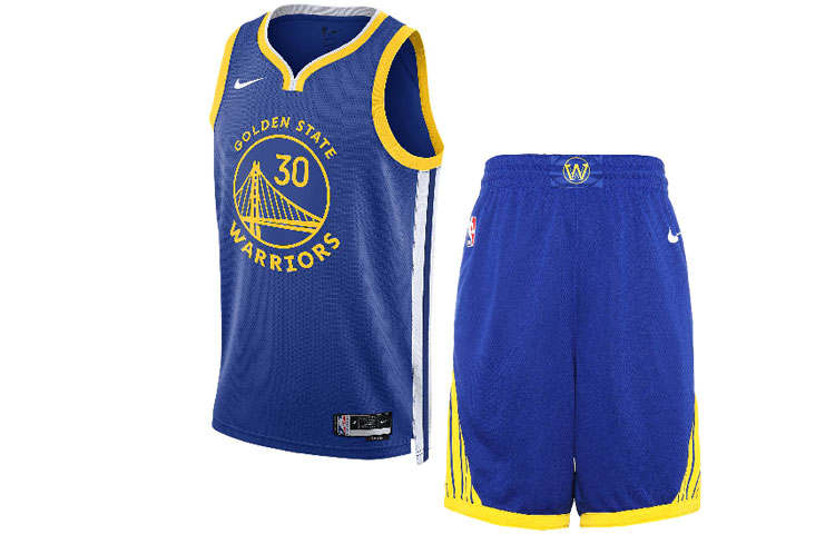 Nike Nike Basketball Suit SW Fan Edition 2022 2023 Season, Golden State Warriors, Curry Size 30 Unisex Blue