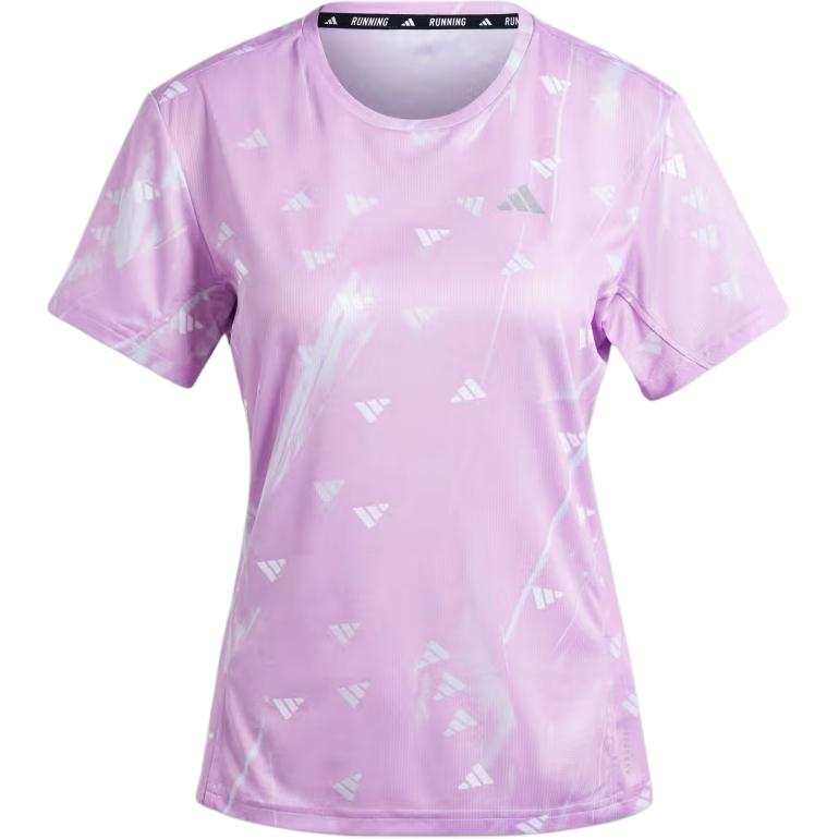 Adidas Adidas Clothing T Shirts Women's Purple Crew Neck