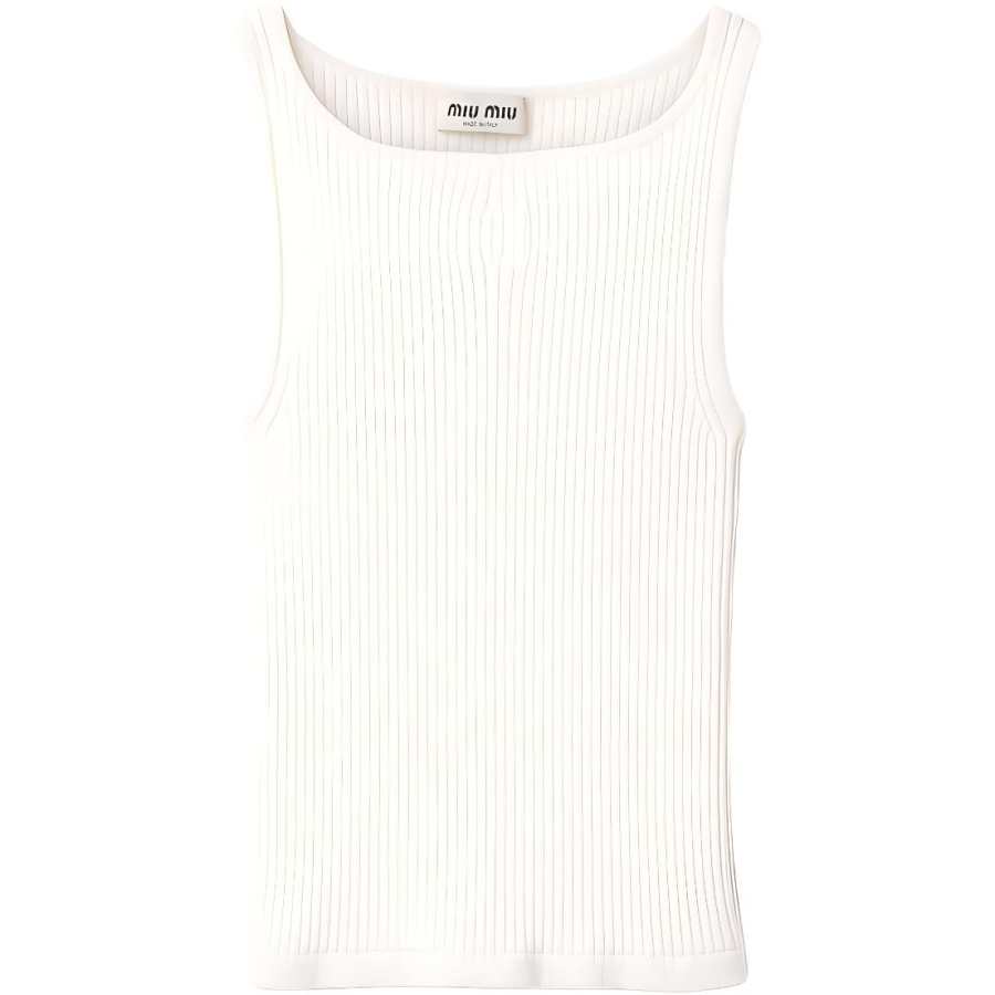 MIU MIU FW24 Tank Top Women's White