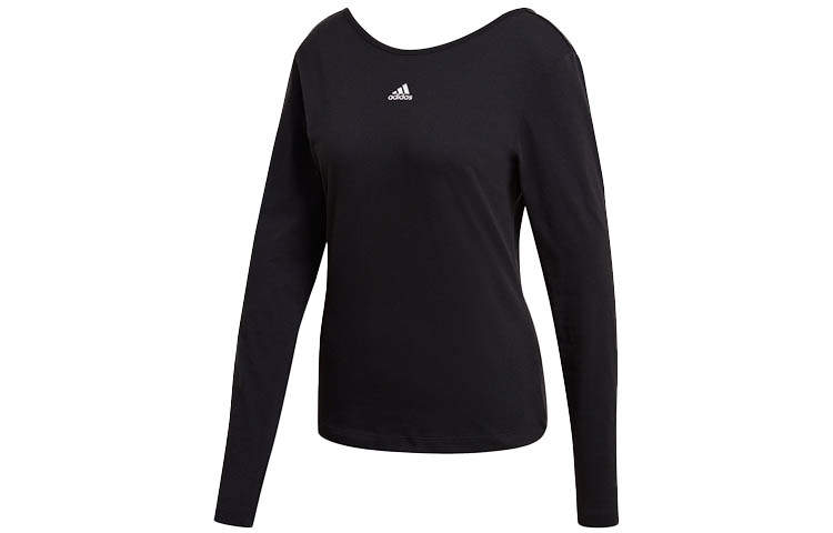 Adidas Adidas T Shirts Women's Black Crew Neck Moderate Straight Fit