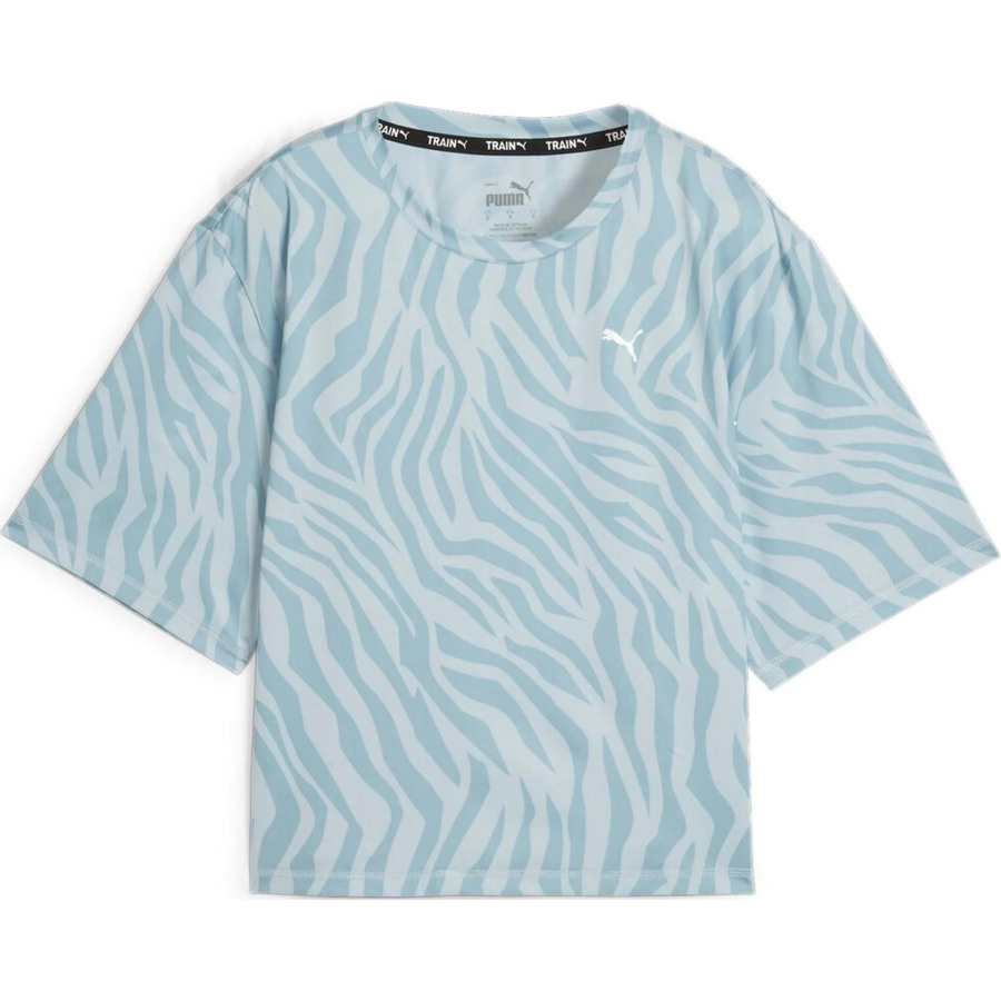 PUMA T Shirts Women's Blue Crew Neck