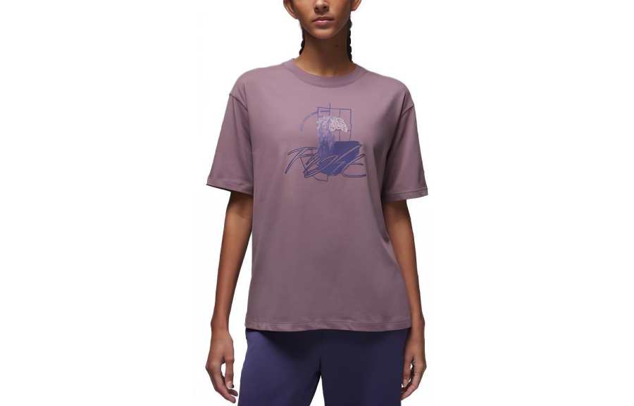 Jordan Jordan Drop Shoulder Sleeve T Shirt Women's Sky Purple