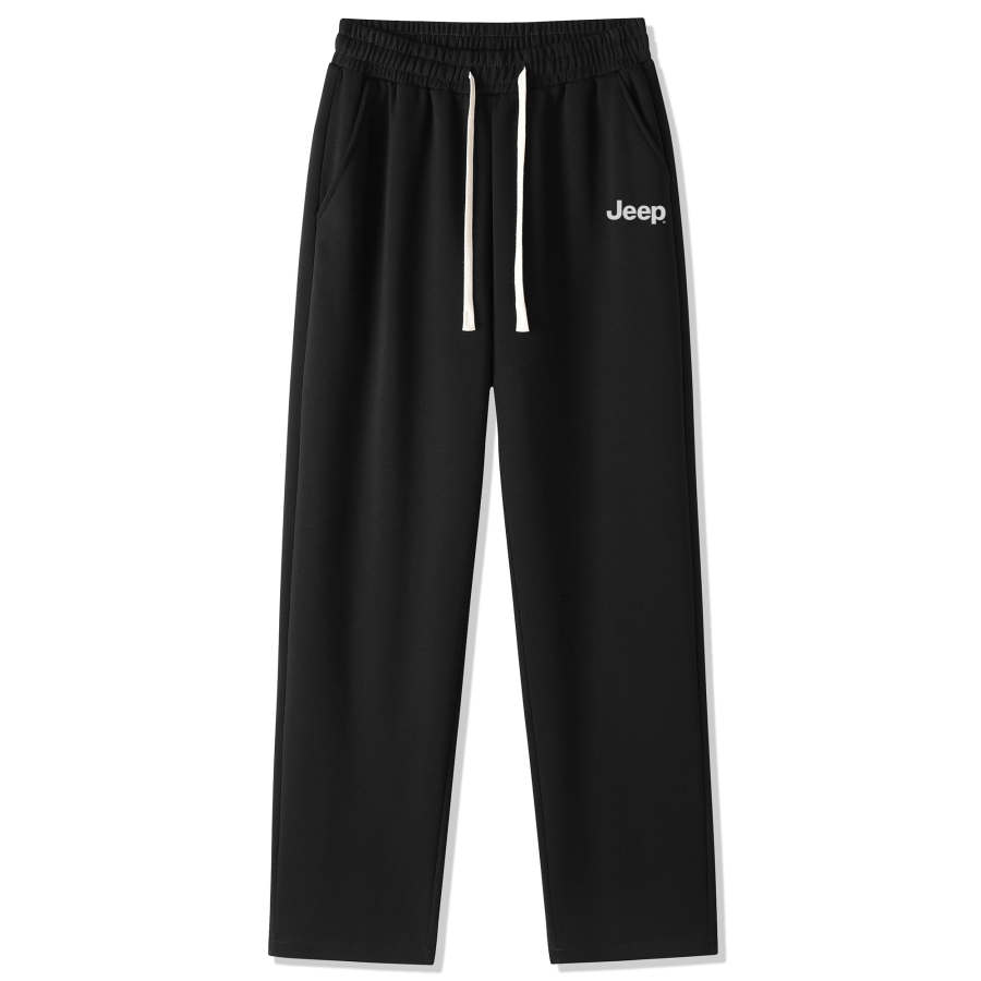 Jeep Casual Pants Unisex Thickened And Fleece Lined Straight Fit Pants