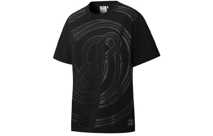 PUMA X PRONOUNCE T Shirts Women's Black Crew Neck Moderate Straight Fit