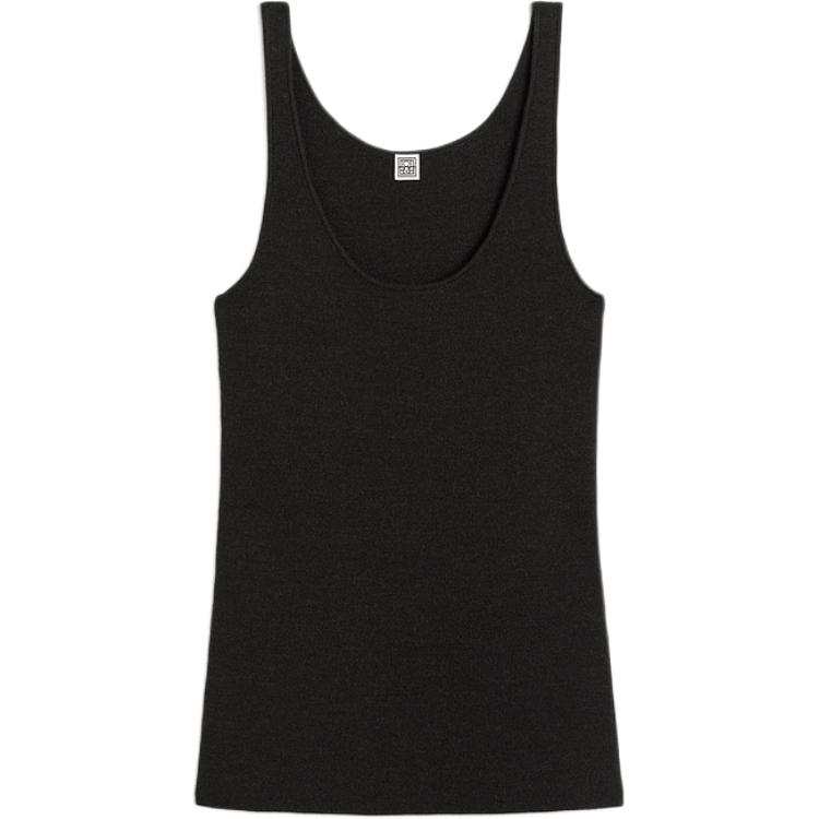TOTEME FW24 Tank Top Women's Bark Brown Mixed Color