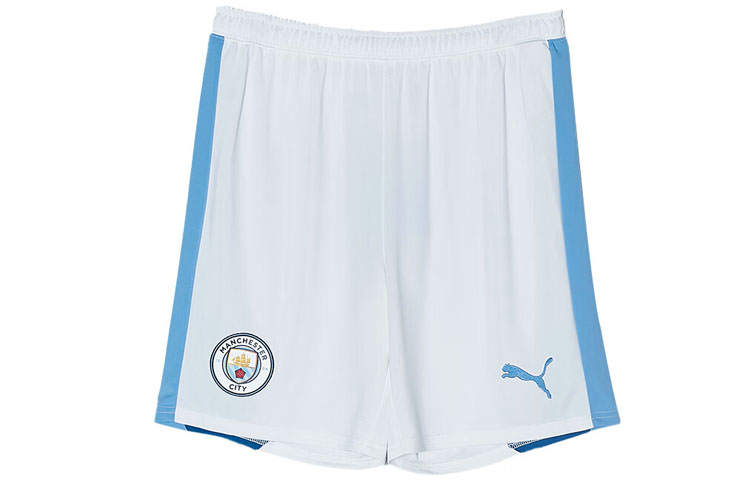 PUMA Manchester City Home Jersey Collection Soccer Bottoms Men's White Moderate Straight Fit Pants