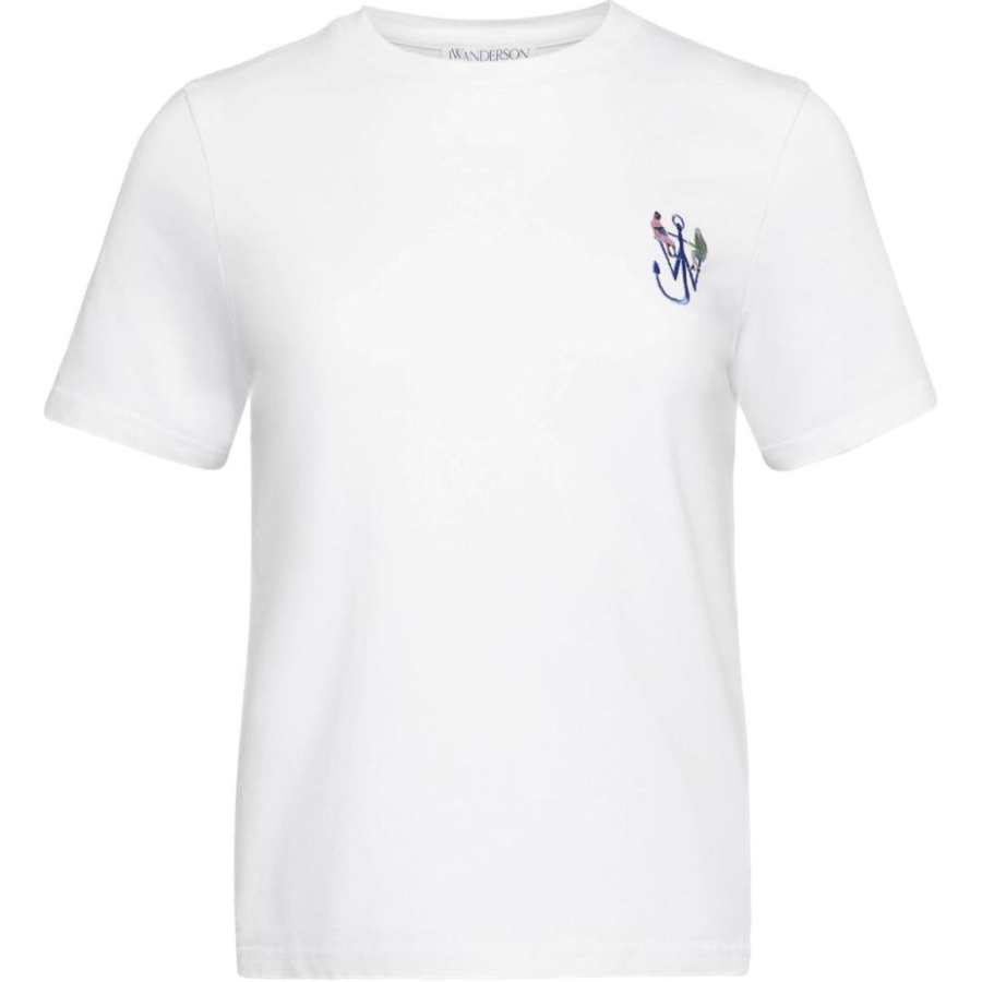 Jw Anderson anchor-embroidery printed T-shirt