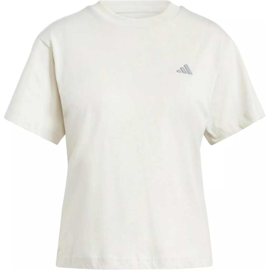 Adidas Adidas Clothing T Shirts Women's Gray Crew Neck