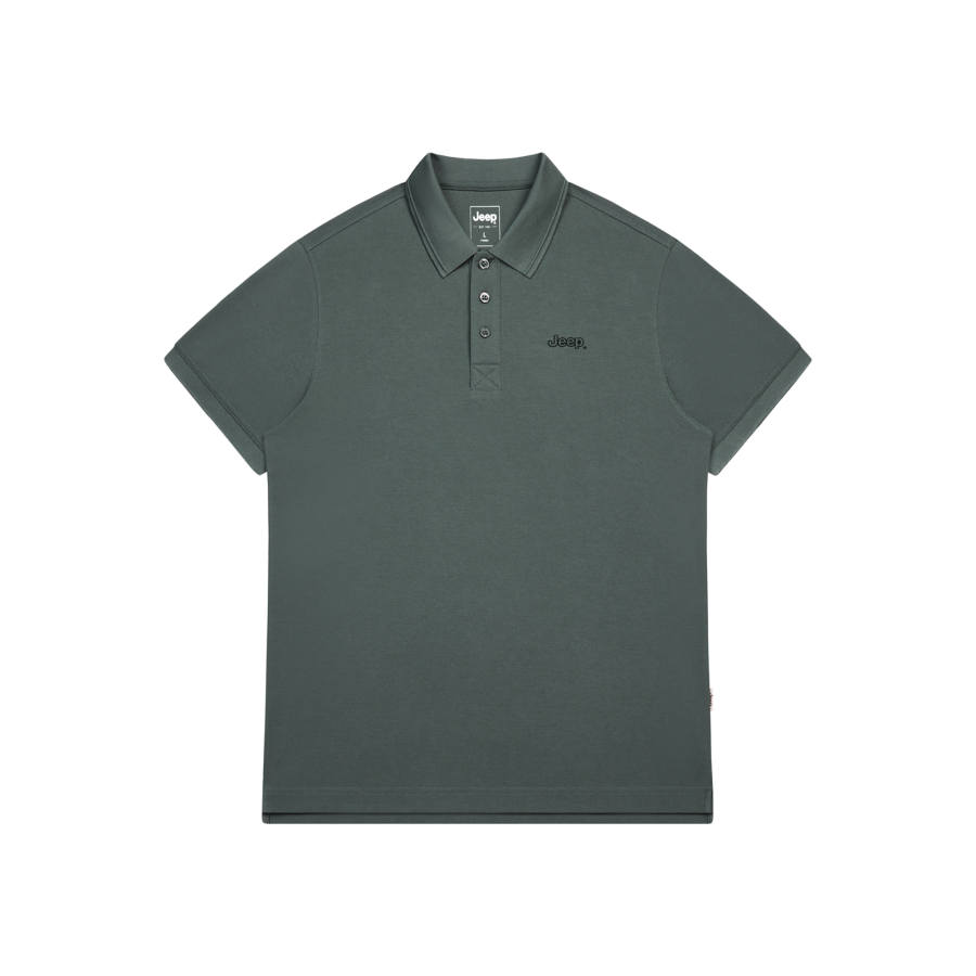 Jeep Polo Shirt Unisex Gray Green