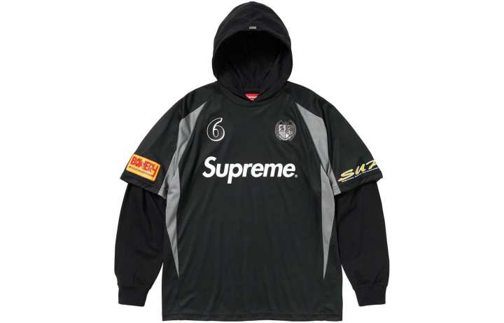 Supreme Supreme soccer hooded jersey