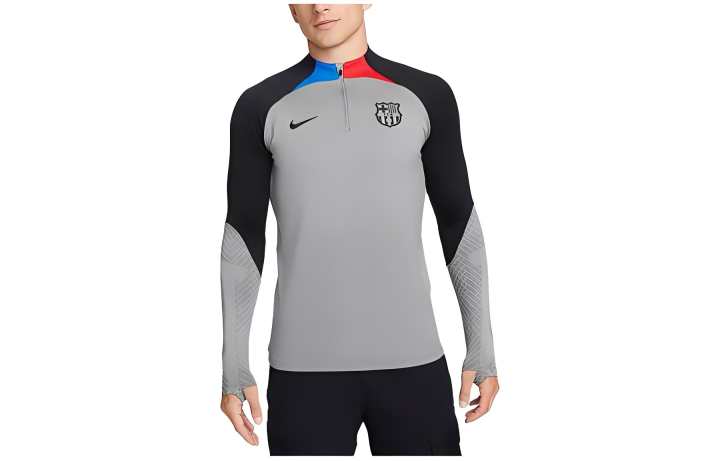 Nike Nike Barcelona Soccer Jerseys Men's Light Gray Moderate