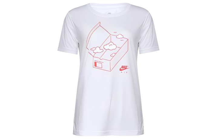 Nike Nike T Shirts Women's White Crew Neck Moderate Other