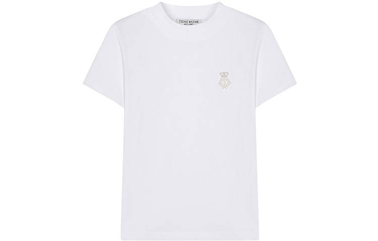 Teenie Weenie T Shirts Women's Crew Neck Moderate Straight Fit