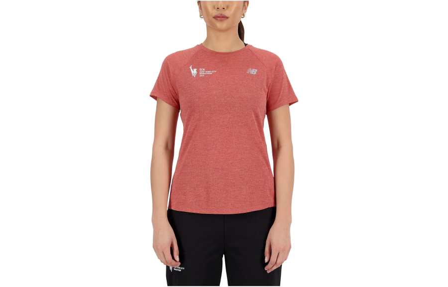 New Balance New Balance T Shirts Women's Dust Color Crew Neck Moderate Straight Fit